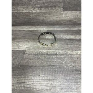 Tory Burch Leopard Double Wrap Bracelet Gold Tone Stud Made In USA